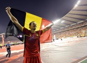 Van Buyten drapeau belge football